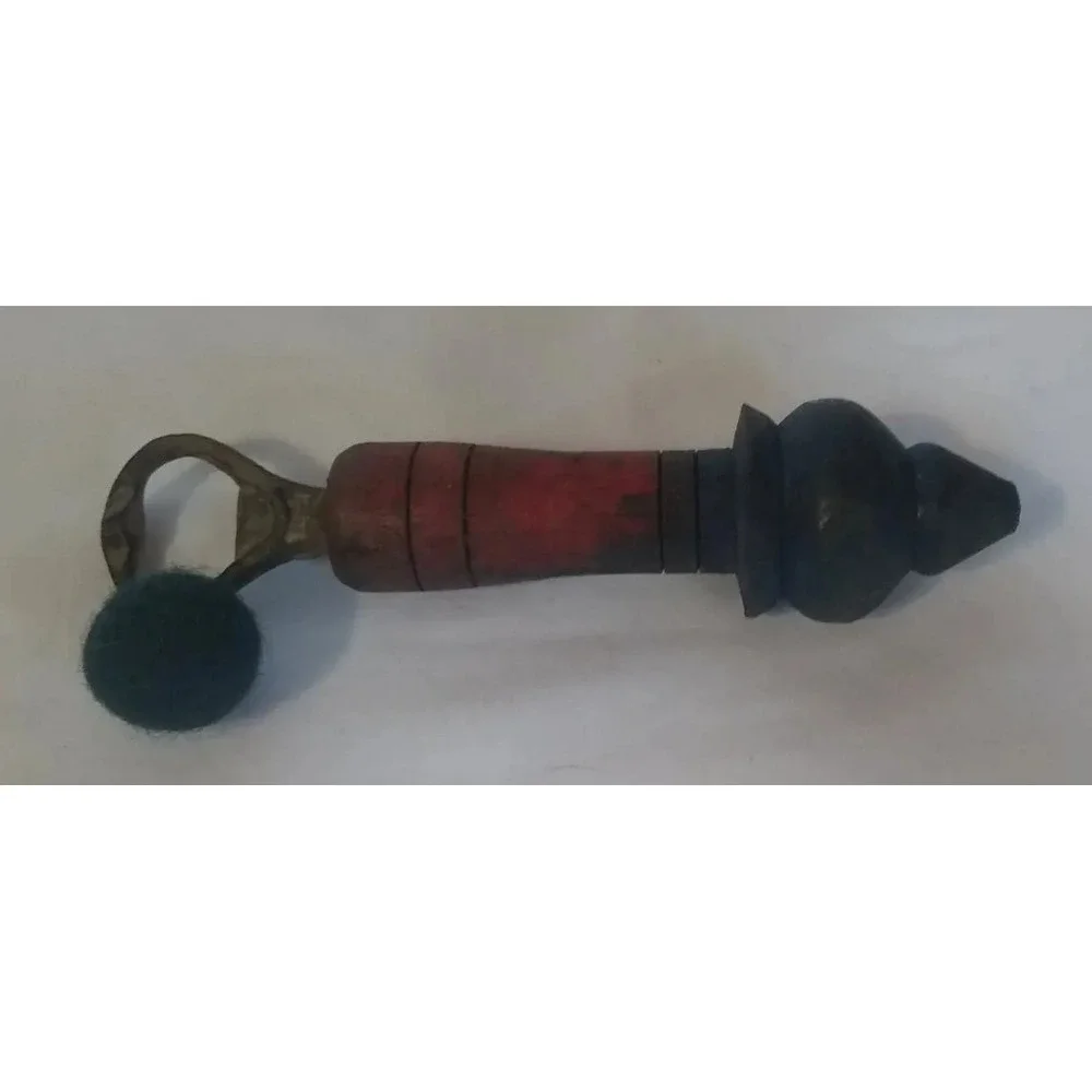 2 Bottle Openers Handcrafted Handles Painted Rustic Primative Folk Art‎ Vintage